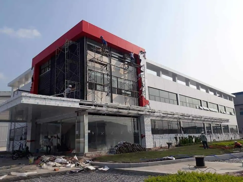 Mặt dựng aluminium công trình Vịnh An